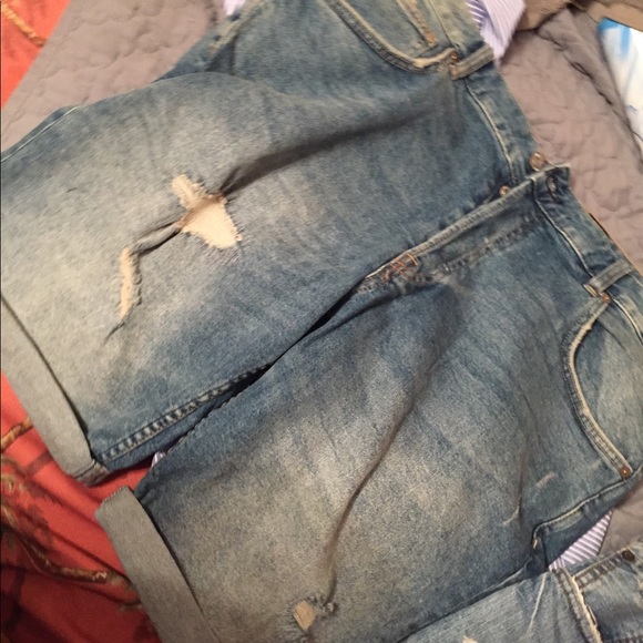 h&m denim shorts men